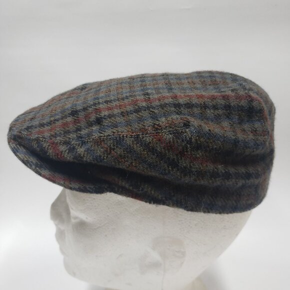 Horka First Class Cashmere Lambs Wool Checkered Newsboy Hat Cap Extra Small - Picture 2 of 11